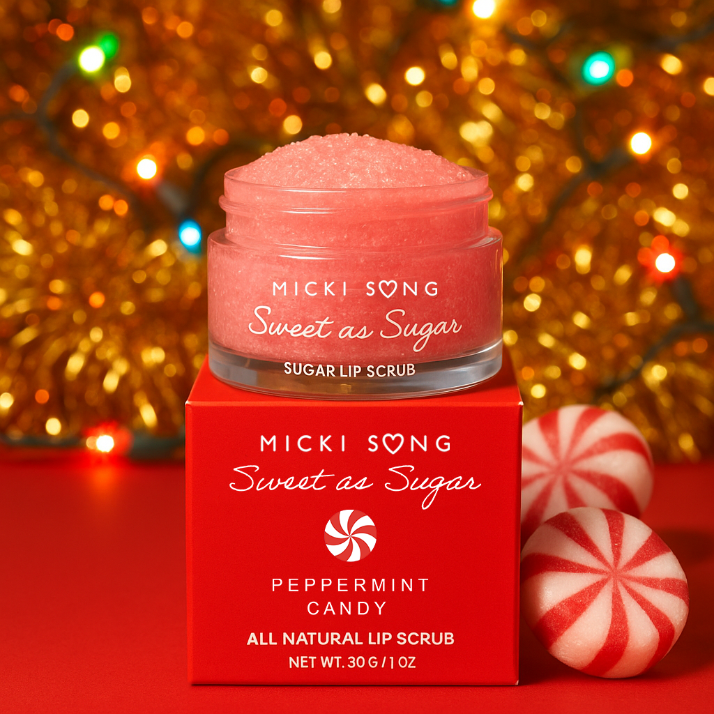 Peppermint Lip Scrub – Exfoliating Sugar Lip Polish for Smooth, Soft Lips