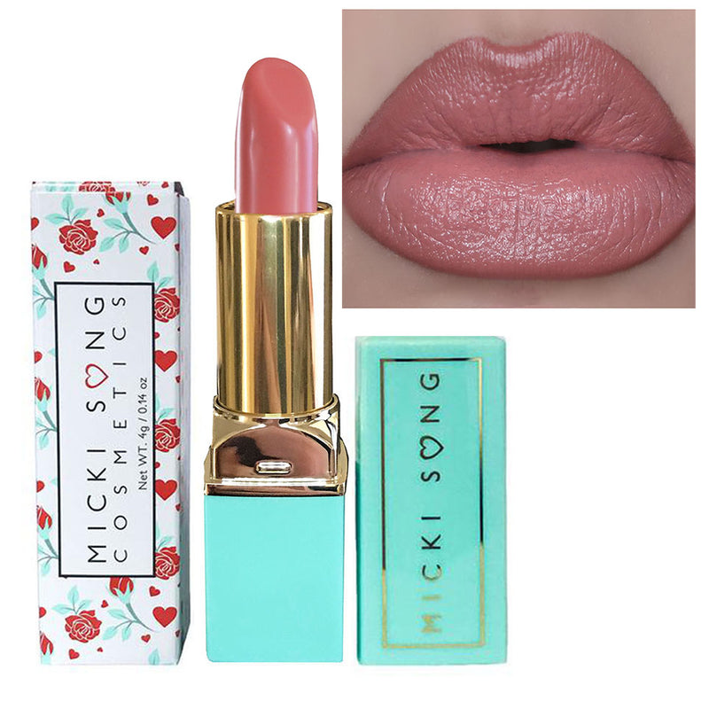 Bridal Peach Nude Lipstick – Satin Crème Finish