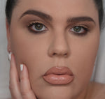 beige nude lipstick and brown lip liner set 