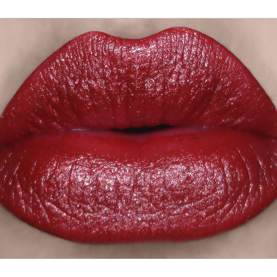 Santa Baby Limited Holiday Satin Crème - Sparkling Red